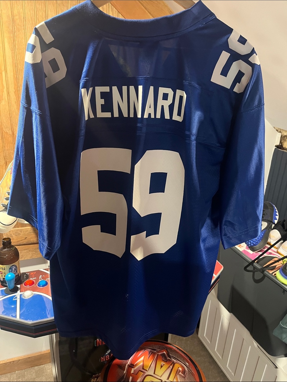 Throwback New York Giants Throwback  Kennard 59 Football Jersey